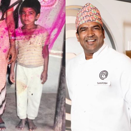 Chef Santosh Shah in his childhood